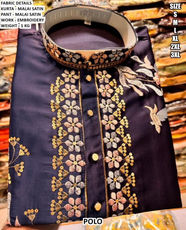 Designer Embroidery Work Kurta Pant For Men