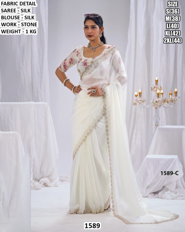 Elegant Silk Saree For Party And Festival Wear