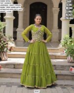 Leheriya Print Heavy Chinon Lehenga Set