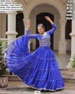 Leheriya Print Heavy Chinon Lehenga Set