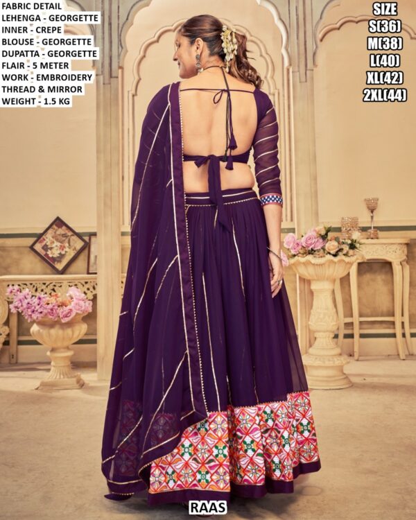 Georgette Lehenga Set With Embroidery Thread Work