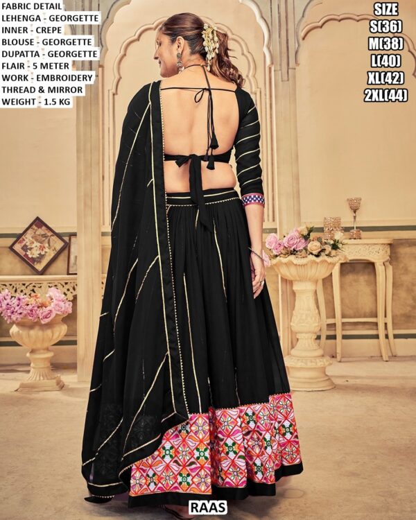 Georgette Lehenga Set With Embroidery Thread Work