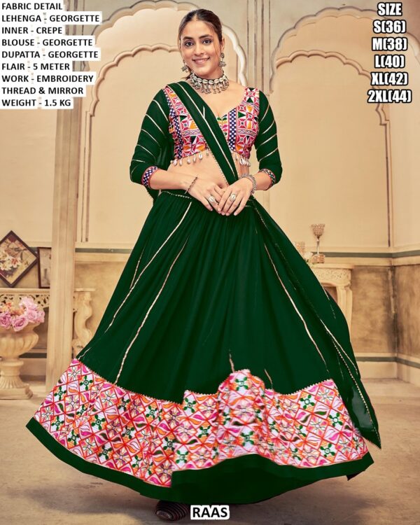 Georgette Lehenga Set With Embroidery Thread Work