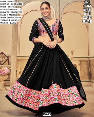 Georgette Lehenga Set With Embroidery Thread Work