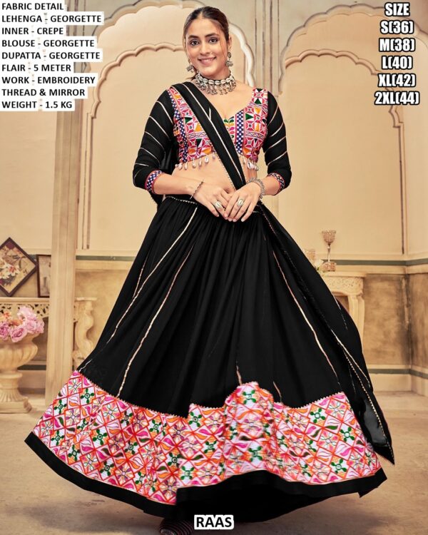 Georgette Lehenga Set With Embroidery Thread Work