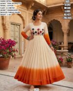 Star Georgette Embroidery Gown For Women
