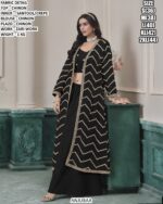 Chinon Palazzo Suit Set With Designer Zari Work