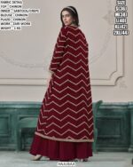 Chinon Palazzo Suit Set With Designer Zari Work
