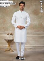 Rayon Cotton Weaving Kurta Pajama Set