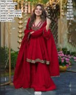 Soft Chinon Designer Ethnic Set With Real Mirror Work