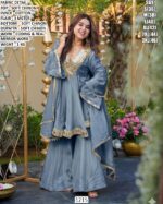Soft Chinon Designer Ethnic Set With Real Mirror Work