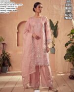 Festive Wear Organza Silk Embroidery Suit Set