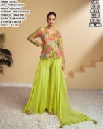 Pure Chinon Top Bottom Set With Real Net Dupatta