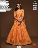 Elegant Sequins Embroidery Lehenga For Women