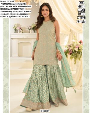 Heavy Look Embroidered Gharara Suit For Women