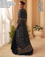Wedding Wear Chinon Silk Gown With Belt