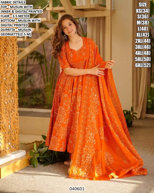 Comfortable Muslin Digital Printed Ethnic Set