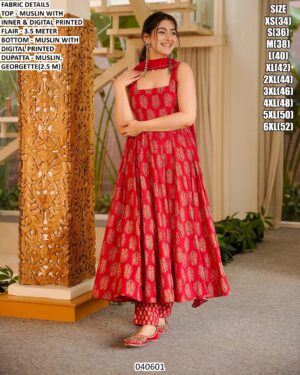 Comfortable Muslin Digital Printed Ethnic Set
