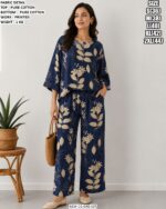 Pure Cotton Co-Ord Set With Printed Work