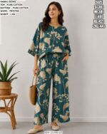 Pure Cotton Co-Ord Set With Printed Work