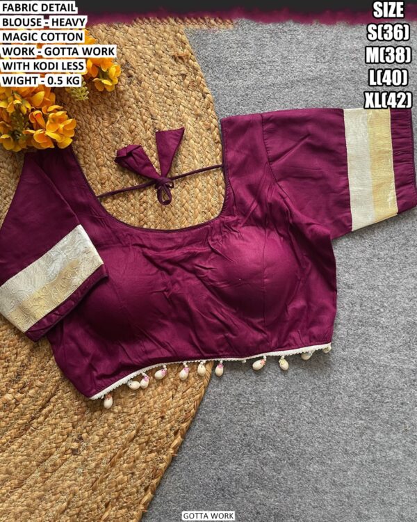 Heavy Magic Cotton Blouse With Gotta Work
