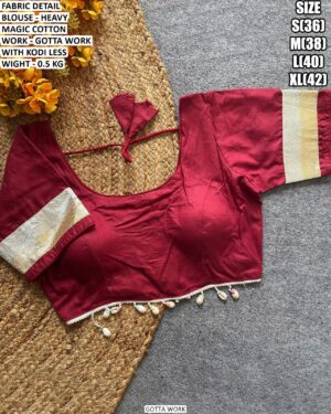 Heavy Magic Cotton Blouse With Gotta Work