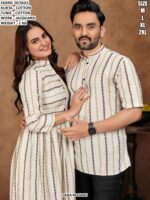 Matching Couple Cotton Kurta Tunic Outfit