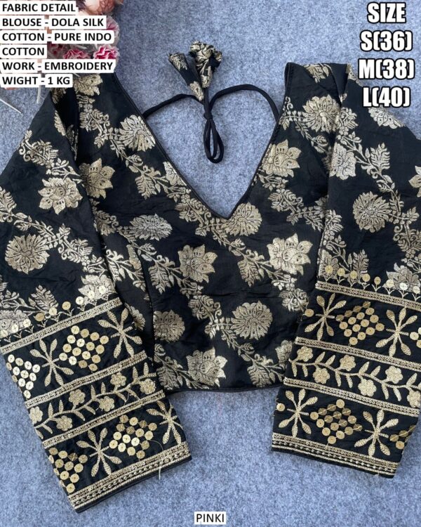 Dola Silk Blouse With Pure Indo Cotton