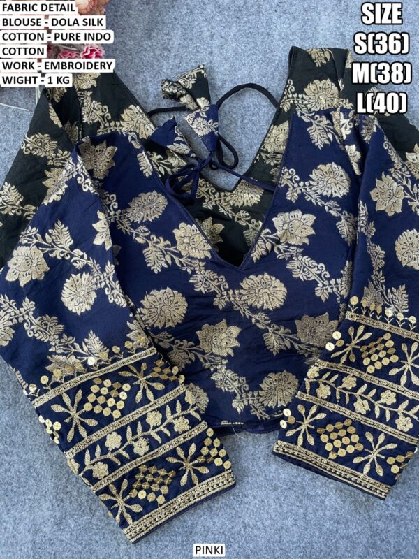 Dola Silk Blouse With Pure Indo Cotton