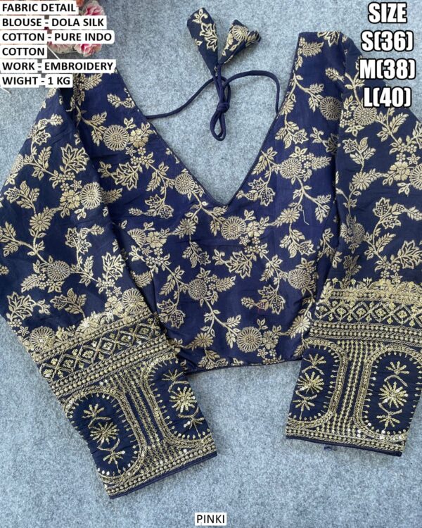 Dola Silk Blouse With Pure Indo Cotton