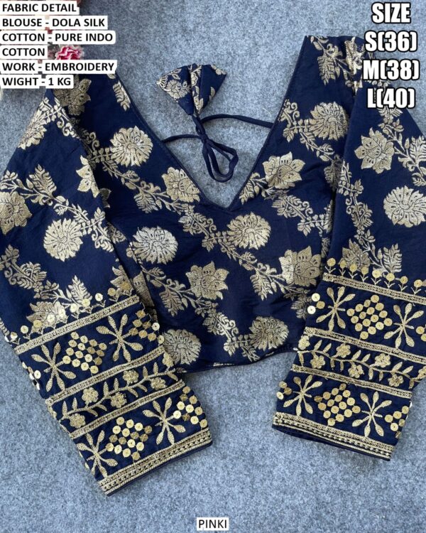 Dola Silk Blouse With Pure Indo Cotton