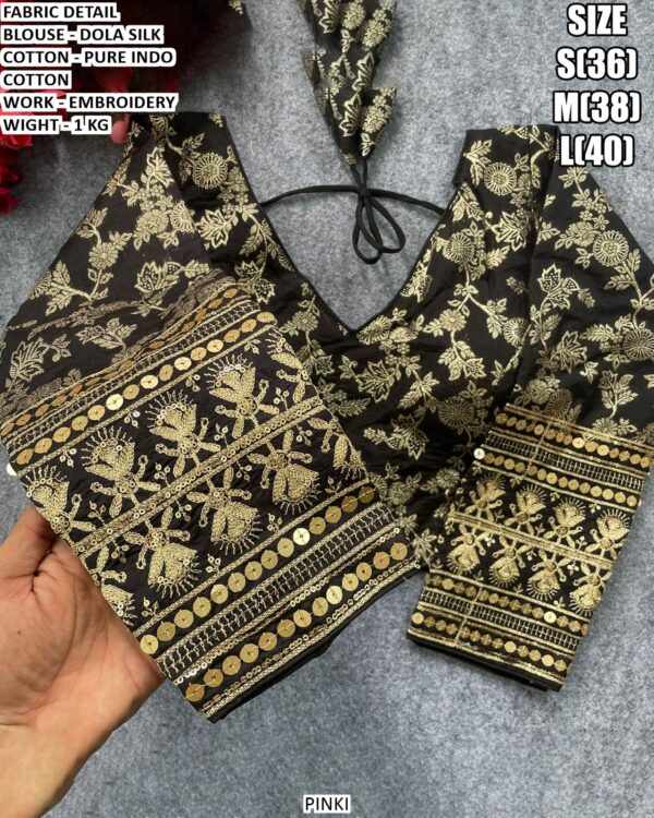 Dola Silk Blouse With Pure Indo Cotton