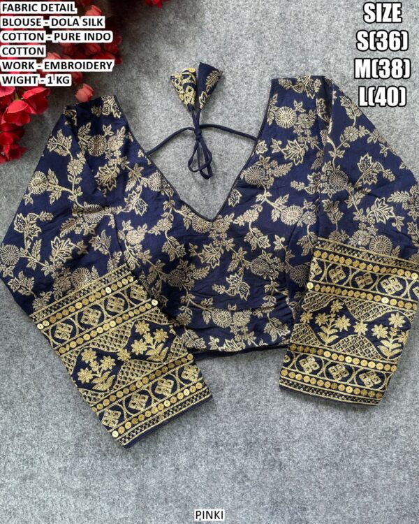 Dola Silk Blouse With Pure Indo Cotton