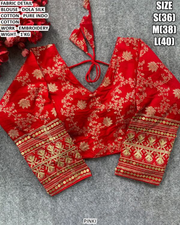 Dola Silk Blouse With Pure Indo Cotton