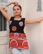 Georgette Top With Kutchi Gamthi Work