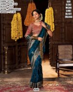 Pure Silk Saree With Elegant Embroidery Work