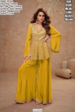 Real Chinon Embroidered Palazzo Suit Set