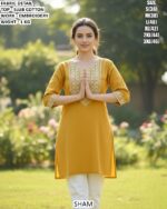 Designer Slub Cotton Casual Top For Women