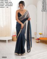 Premium Fendy Satin Saree For Women