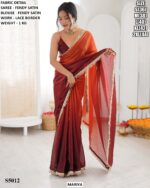 Premium Fendy Satin Saree For Women