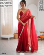 Premium Fendy Satin Saree For Women