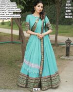 Designer Pure Cotton Hand Weaving Lehenga