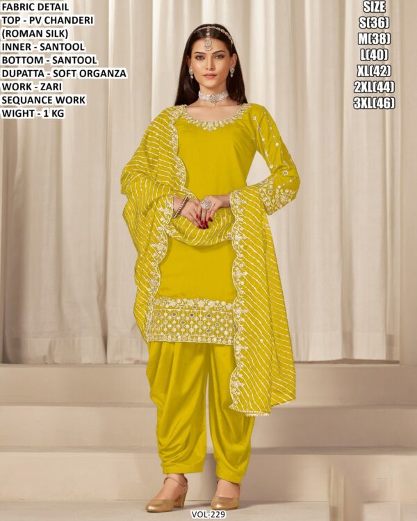 Stylish Festive Wear Chanderi Suit
