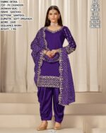 Stylish Festive Wear Chanderi Suit