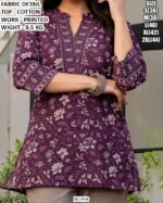 Comfortable Cotton Printed Office Wear Top