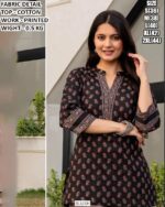 Comfortable Cotton Printed Office Wear Top
