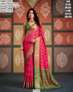 Elegant Printed Patola Silk Saree For Women