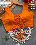 Traditional Kaudi Lace Embroidery Blouse