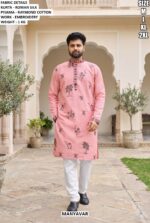 Designer Embroidery Work Kurta Pajama