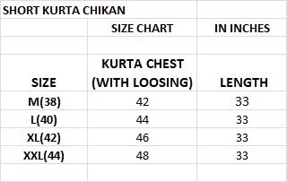 Casual Wear Chikan Work Men Kurta